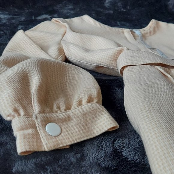 Rare Vintage Courreges Paris 60s Fully Lined Wool Long Sleeve Blouson Dress - Picture 5 of 10